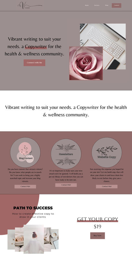 Simple landing template