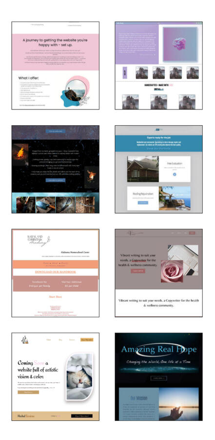 Templates, concepts, past clients