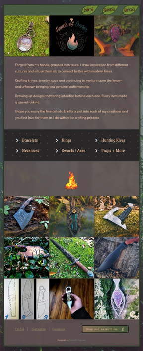 hands of ember custom site